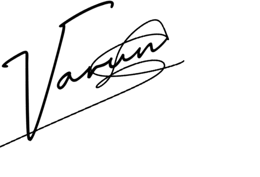 Varun's signature